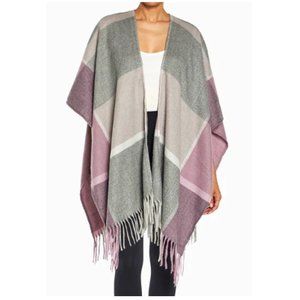 NWT Pink Mauve Tan Gray Blanket Wrap